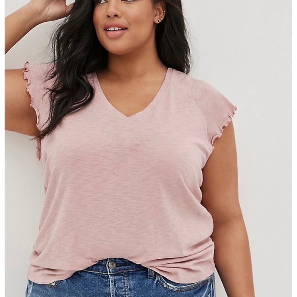 Torrid flutter sleeve tee